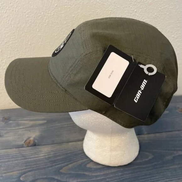 Can-Am Racing Army Green 5Panel Snapback Cap-NOS(HT4) - Picture 8 of 8